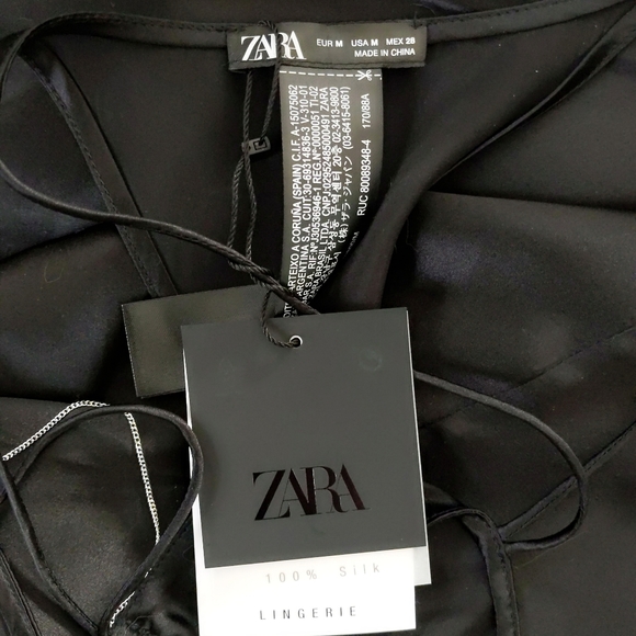 Rare Zara Pure Silk Cut Out Silver Chain Greek Goddess Dress XS S M L XL - Picture 5 of 5